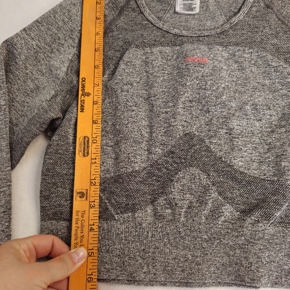 Gymshark Crop Top (grey & pink) XL - Picture 5 of 10